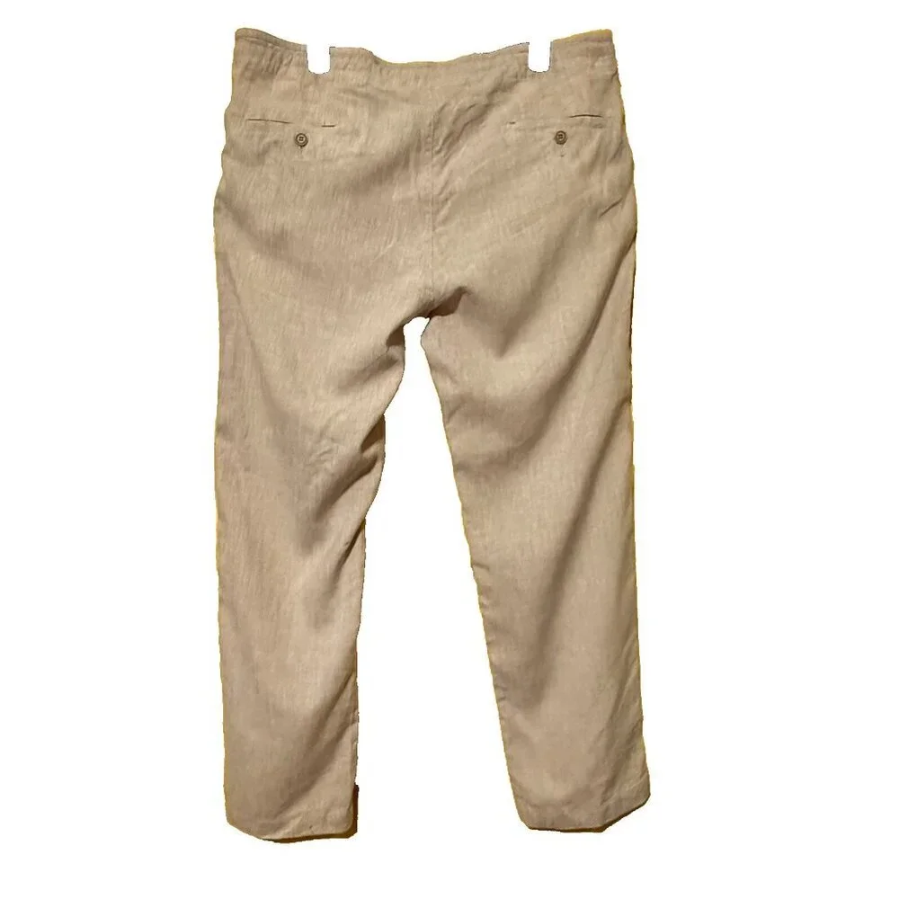J.S. A. Bank Pants Reserve Linen (72%) Blend‎ Luxury SZ *36 x 20 Tailored Fit